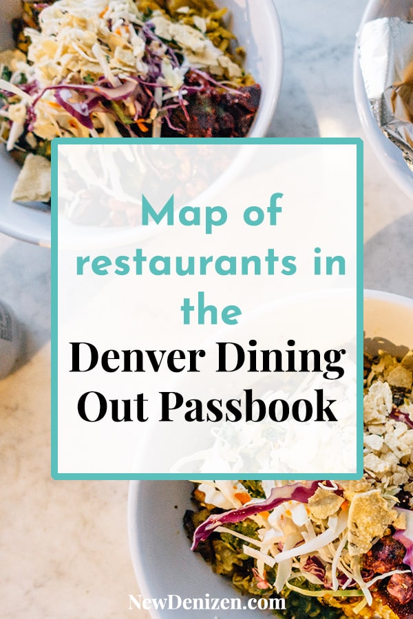 Pin this! Map of Denver Dining Out Passbook Restaurants