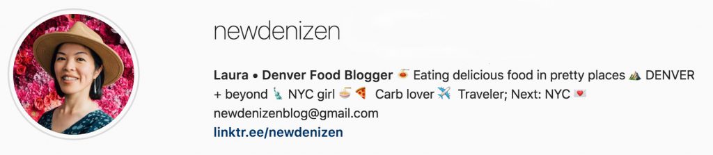 New Denizen instagram bio