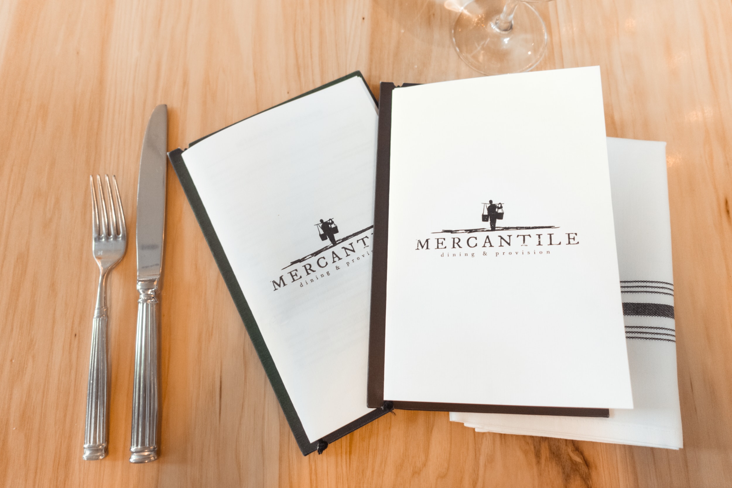 The Mercantile menu