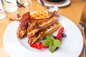Lemongrass Chicken and Waffles at Aloy Modern Thai