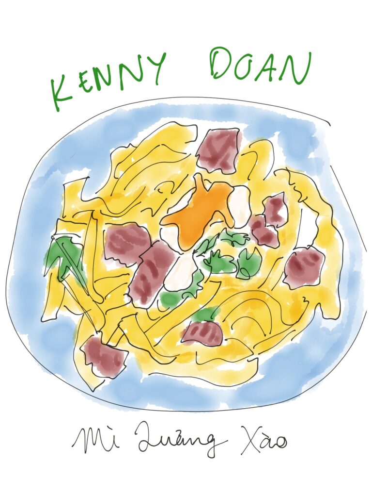Drawing of Mi Quang Xao from Kenny Doan Sap Sua takeover