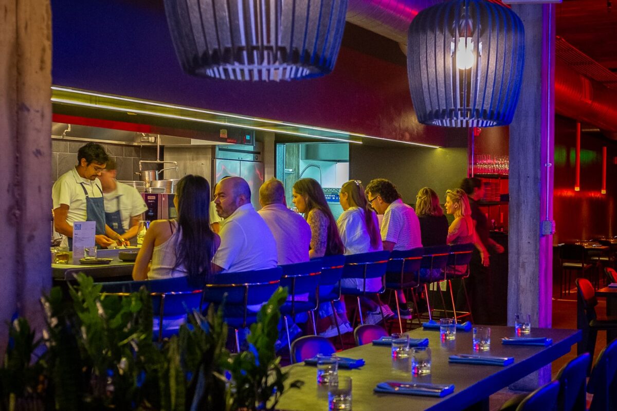 Chef's counter seating at BearLeek