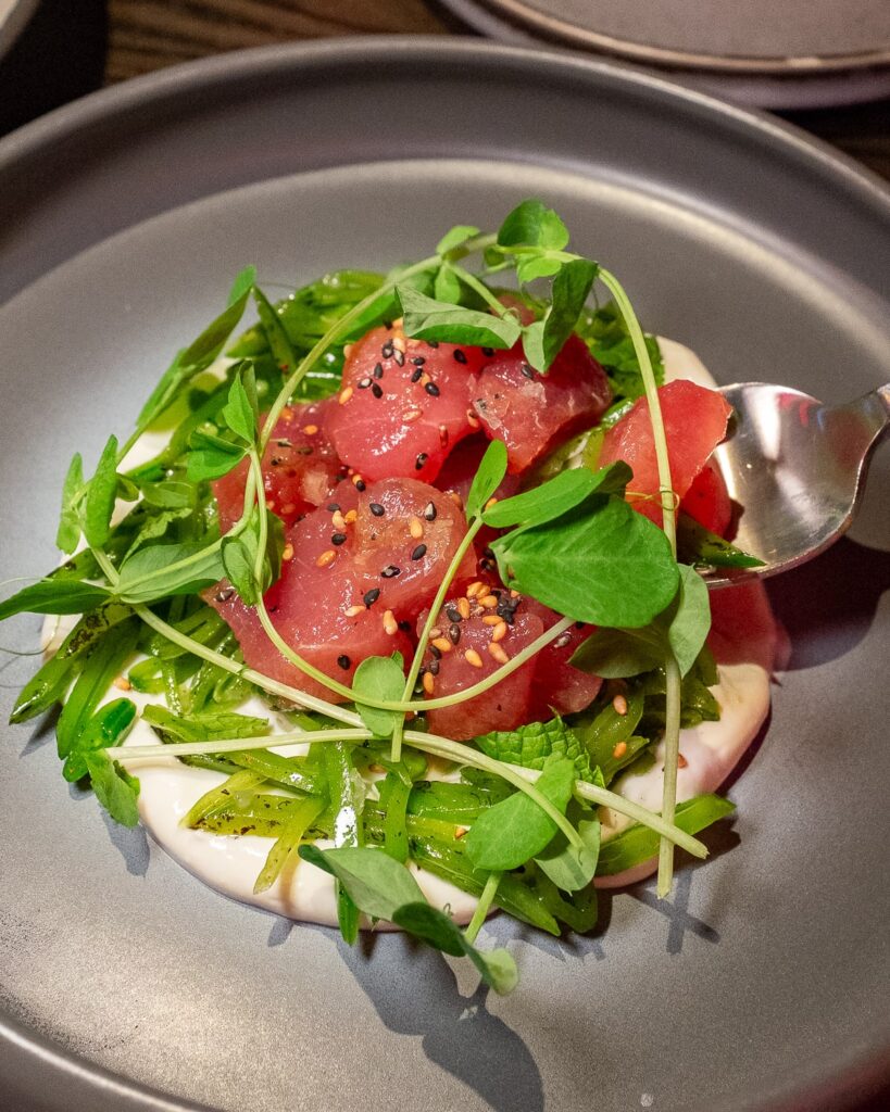 Tuna crudo at BearLeek