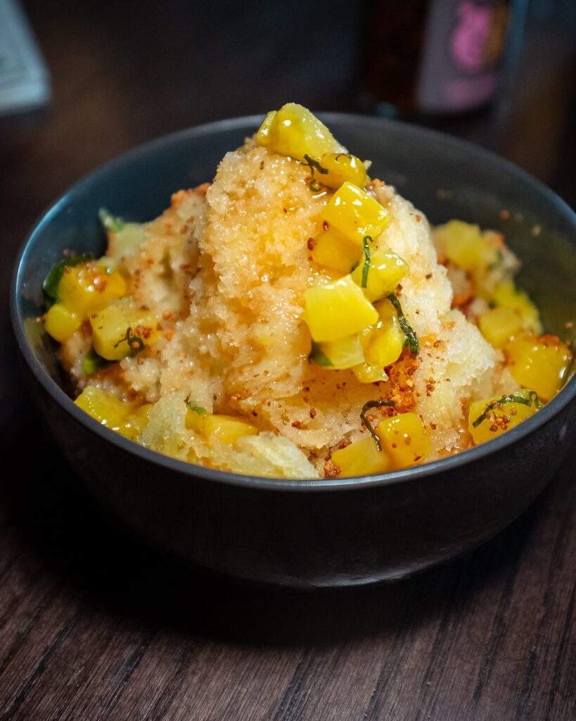 Pineapple shaved ice at Pig and Tiger