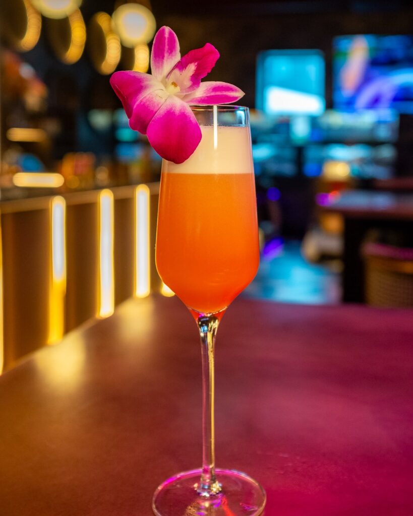 Mantequill drink at F1 Arcade: Denver