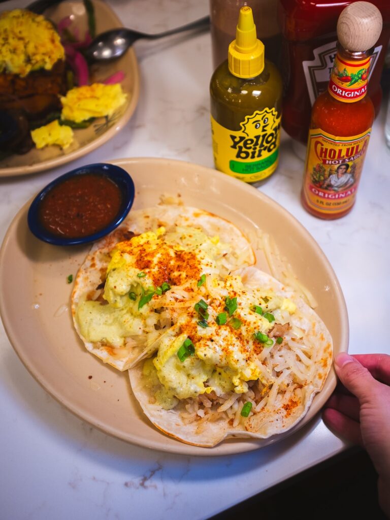 Tacos at Snooze restaurant at Denver's Union Station
