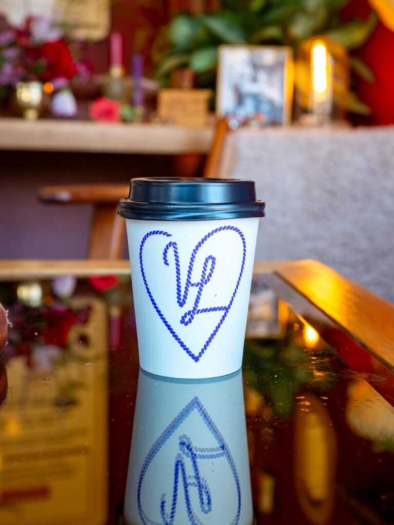 Disposable cup of coffee. Middle State Coffee is served at Velvet Lasso | Photo: Laura/New Denizen