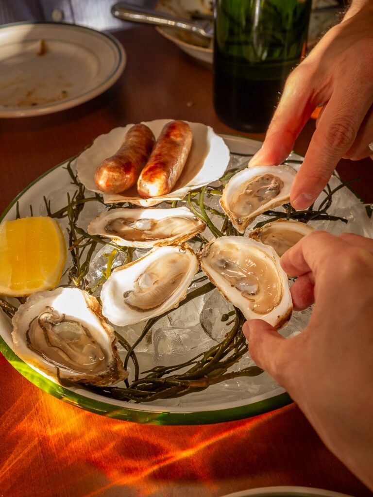 Oysters at Herektik restaurant in Denver