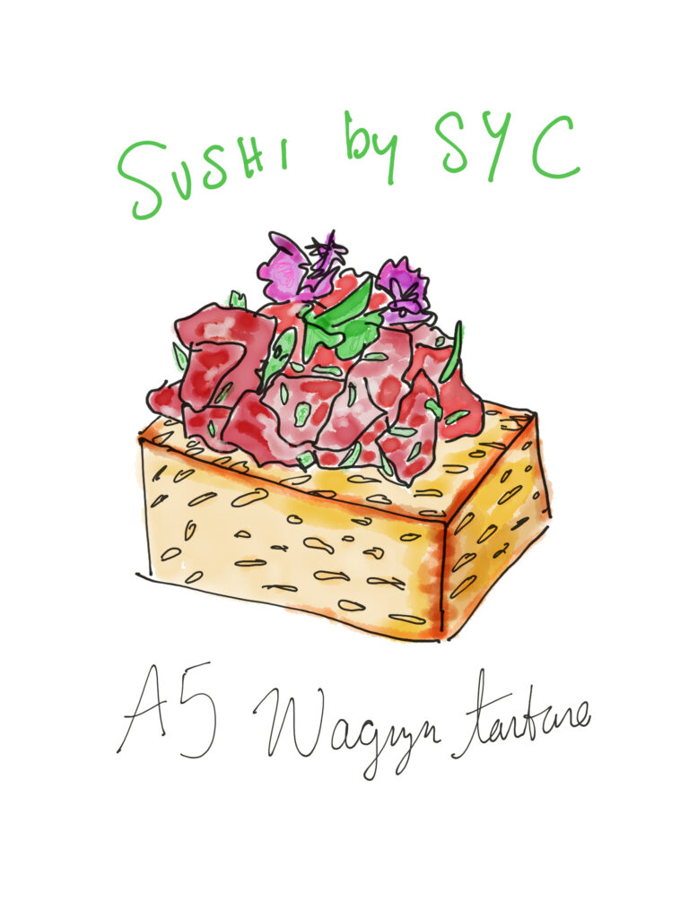 A5 Wagyu tartare from Sushi by SYC